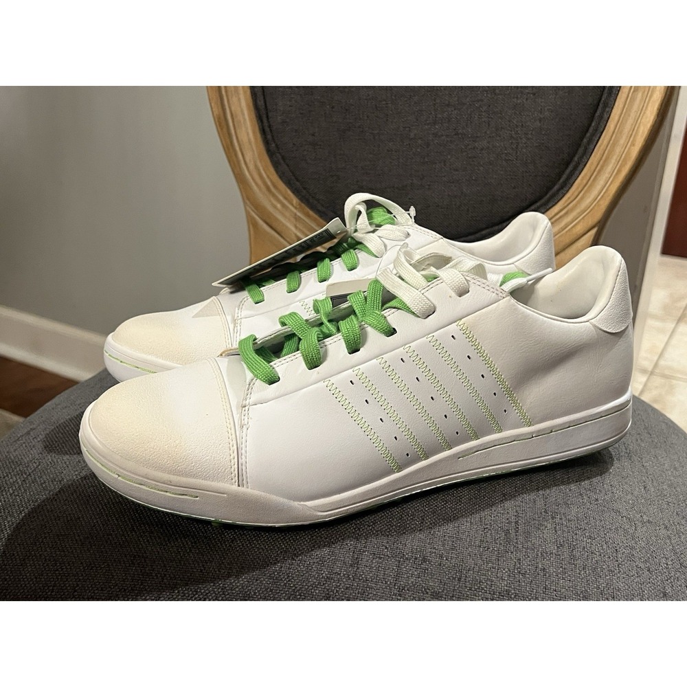 Adidas Street Sample Golf Shoes Sneakers Mens Sz 12.5 Shoes Green White RARE